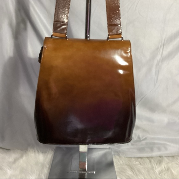 Salvatore Ferragamo Brown Ombré Leather Shoulder Bag AQ- 217148 - Picture 9 of 15